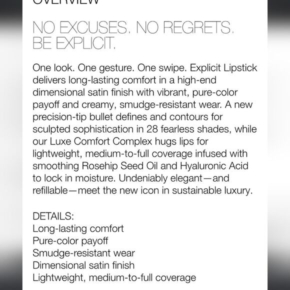 NARS Cosmetics Explicit Lipstick - Picture 7 of 7